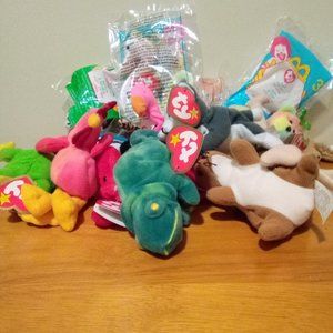 Vintage Ty Teenie Beanies & Jingle Beanies NIP/NWT/NWOT Iggy Peace Chip Retired